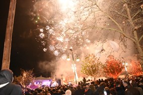 Η υποδοχή του νέου έτους στη Λάρισα (Βίντεο)