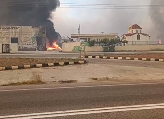 Καταστράφηκε το οινοποιείο "Δήμητρα" της Ν. Αγχιάλου