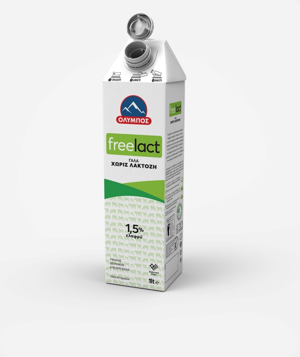 Νέο μη αποσπώμενο καπάκι στις χάρτινες συσκευασίες Tetra Pak ΟΛΥΜΠΟΣ