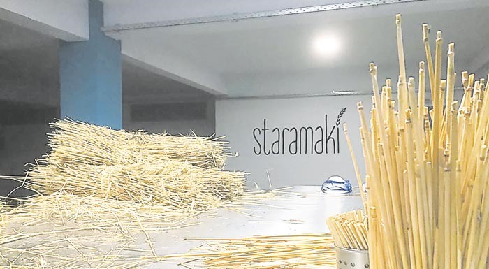 Βιολογικά καλαμάκια από κορμό σιταριού