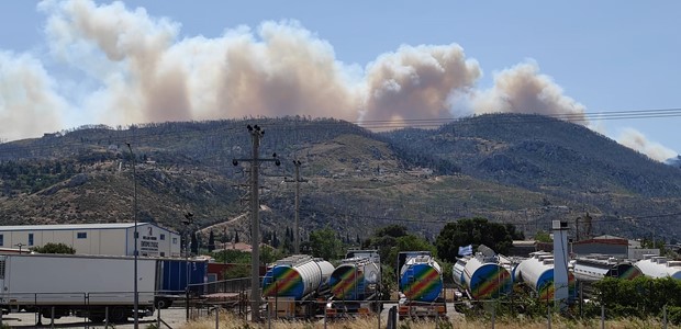 Φωτιά στην Πάρνηθα: Χωρίς ενεργό μέτωπο η πυρκαγιά