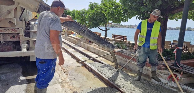 Δ.Βόλου: Πυρετώδεις οι εργασίες στην Αγριά (φωτό)