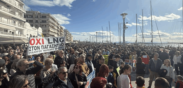 Μεγάλη διαδήλωση κατά του LNG στον Παγασητικό