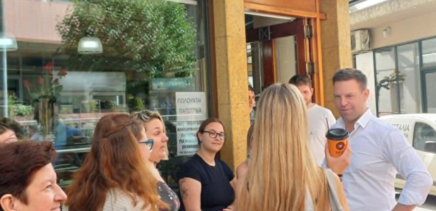 Διήμερη περιοδεία του Στέφανου Κασσελάκη στη Λάρισα 