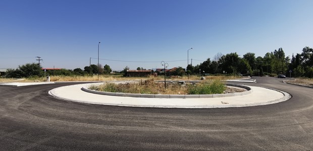 Ολοκληρώνεται η κατασκευή του νέου κυκλικού κόμβου