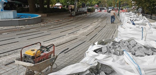 Σε εξέλιξη τα έργα στο τελευταίο τμήμα της οδού Οθωνος