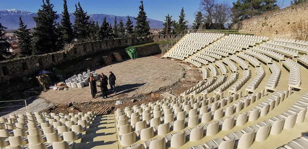 Ετοιμες οι νέες κερκίδες στο Υπαίθριο Δημοτικό Θέατρο 