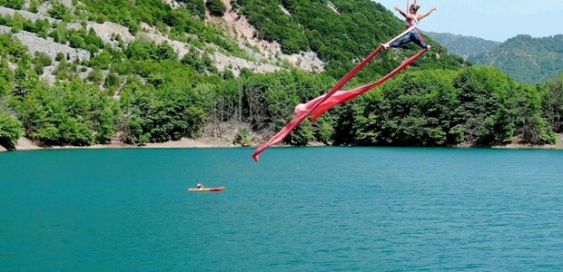 Για πρώτη φορά aerial dance στη λίμνη Στεφανιάδας