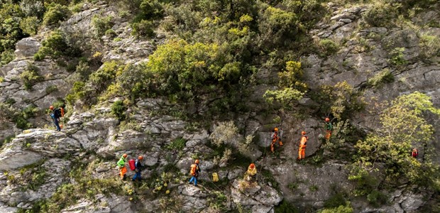 Άσκηση διάσωσης στην κοιλάδα των Τεμπών