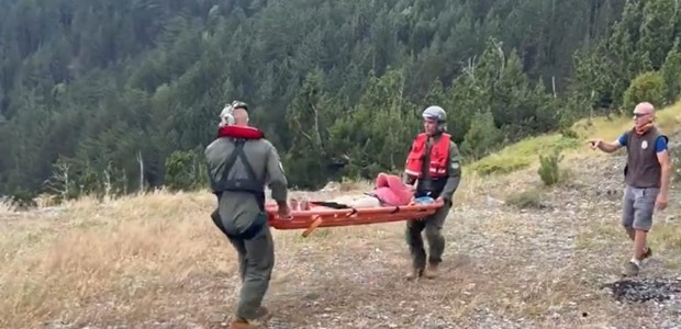 Διάσωση 63χρονης Αμερικανίδας με ελικόπτερο Super Puma