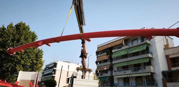 Έφτασε η νέα πεζογέφυρα στον Άγιο Κωνσταντίνο