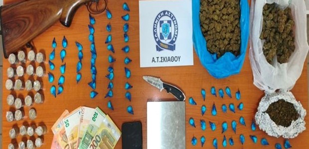 Συνελήφθη με κοκαΐνη, κάνναβη και κυνηγετικό όπλο 