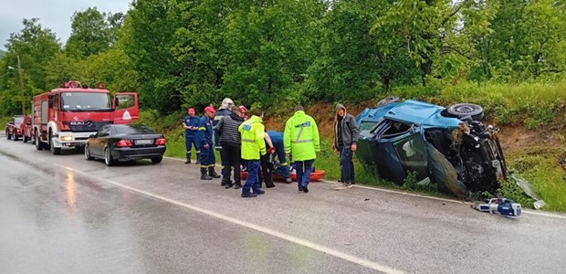 Τραυματισμός δύο ατόμων σε τροχαίο
