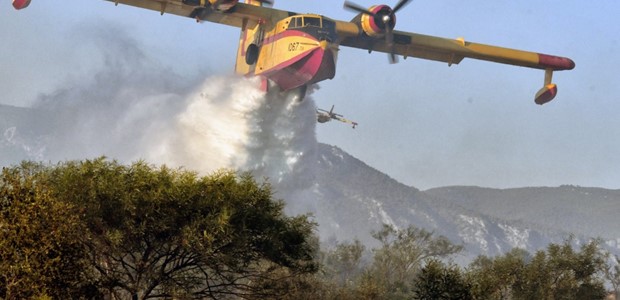 Υπό μερικό έλεγχο τέθηκε η φωτιά στο Λιτόχωρο Πιερίας