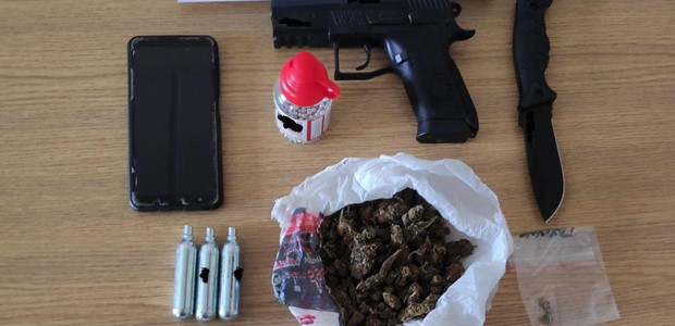 Δύο συλλήψεις για ναρκωτικά και όπλα