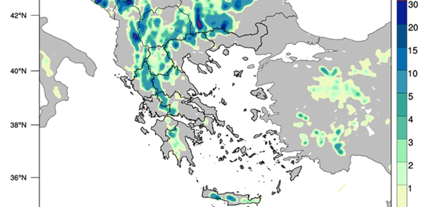 Με βροχές και καταιγίδες το απόγευμα του Σαββάτου 