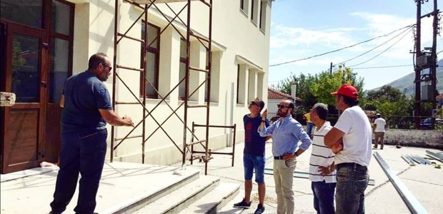 Επίβλεψη εργασίων σε δημοτικά σχολεία από τον Φάνη Στάθη 
