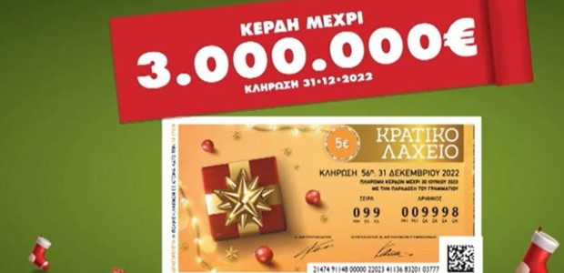 100.000 ευρώ μοίρασε το Κρατικό Λαχείο στα Φάρσαλα!