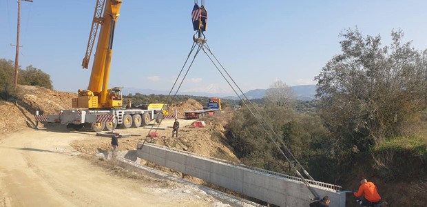 Σε εξέλιξη η κατασκευή του δρόμου Ροδιά - Γόννοι 