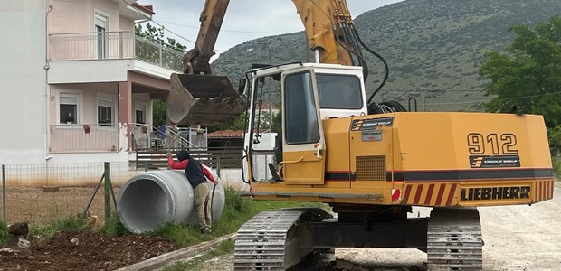 Με γοργούς ρυθμούς οι εργασίες για το νέο δίκτυο ομβρίων 