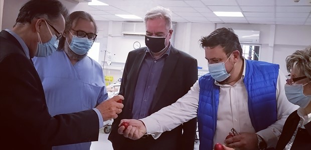 Επίσκεψη του Διοικητή της 5ης ΥΠΕ στο Γενικό Νοσοκομείο