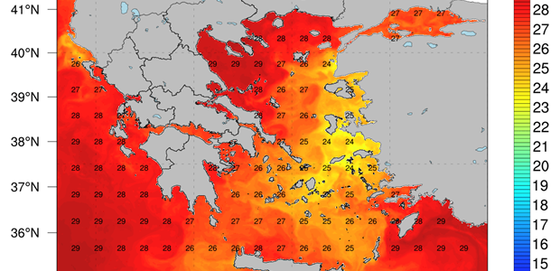 Πολύ ζεστές οι θάλασσες για την εποχή 