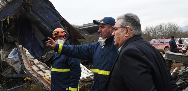 Λάρισα: Στα Τέμπη ο Δημήτρης Κουτσούμπας 