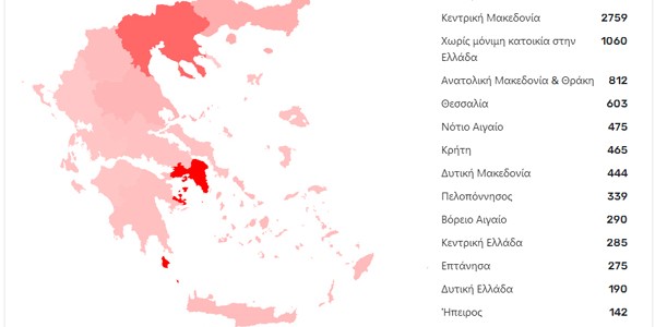 603 κρούσματα κορωνοϊού στη Θεσσαλία