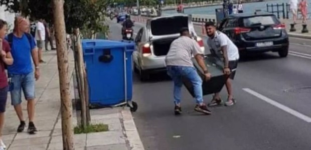 Άρπαξαν χρηματοκιβώτιο και τους έπεσε στη μέση του δρόμου