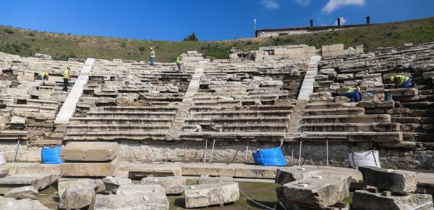 Αρχαίο Θέατρο Λάρισας: Προχωρούν τα έργα αποκατάστασης
