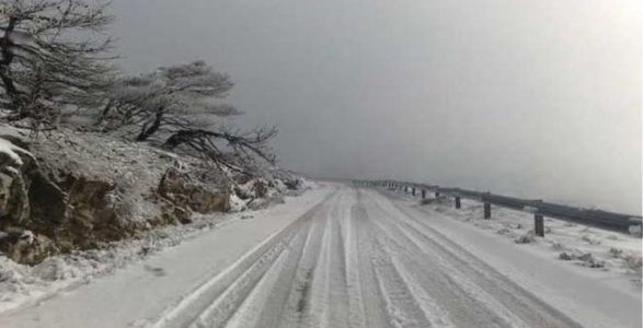 Χιονόπτωση στα ορεινά της Καρδίτσας