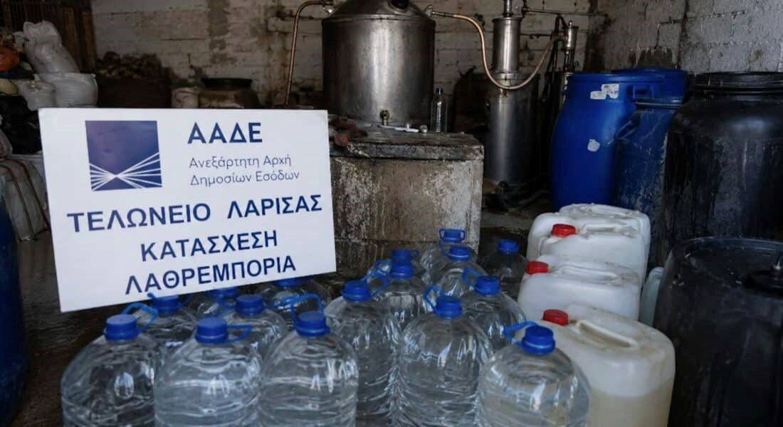 Λαθρεμπορία μεγάλης ποσότητας τσίπουρου