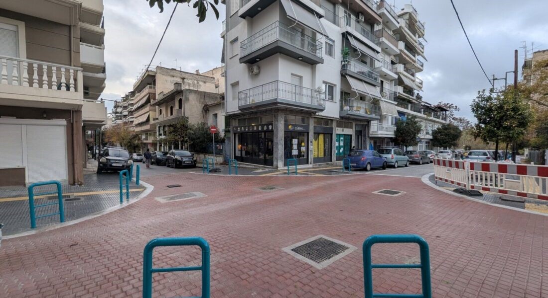 Νέες εργασίες στην οδό Γεωργιάδου στη Λάρισα 