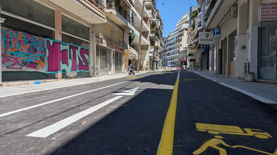 Εργασίες σε νέο τμήμα της Ταγματάρχου Βελισσαρίου 