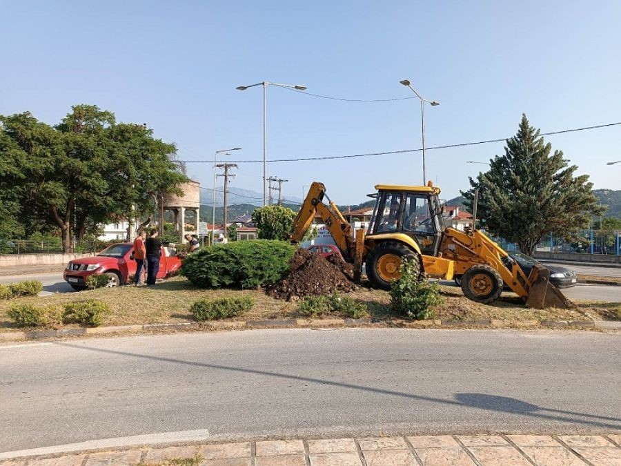 Kατασκευή νέου κυκλικού κόμβου στο Μουζάκι