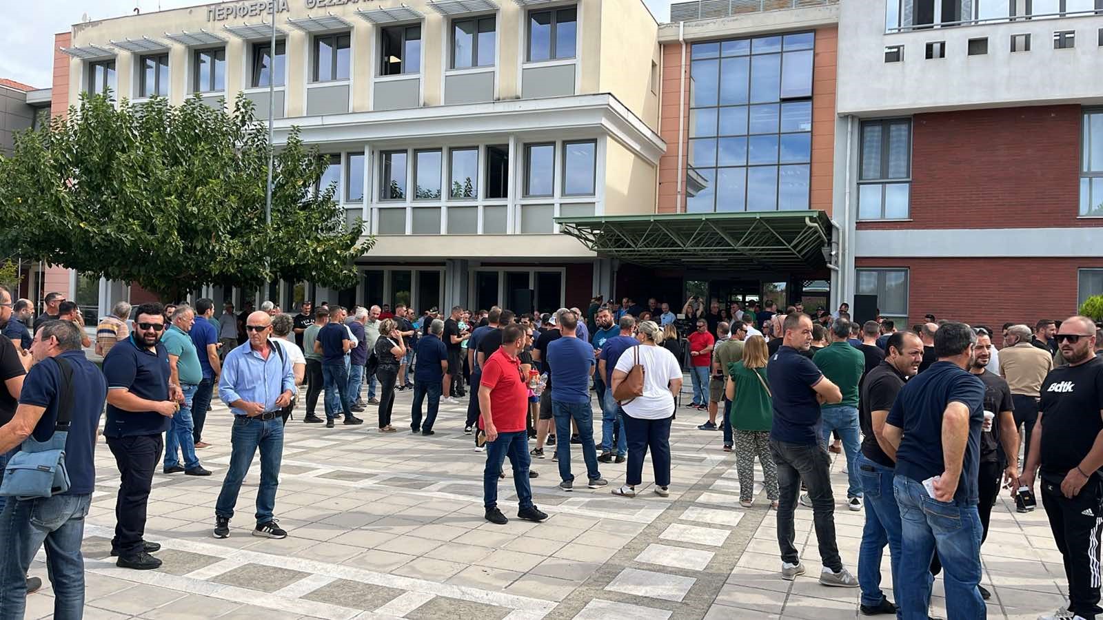 Διαμαρτυρία κτηνοτρόφων στην Περιφέρεια