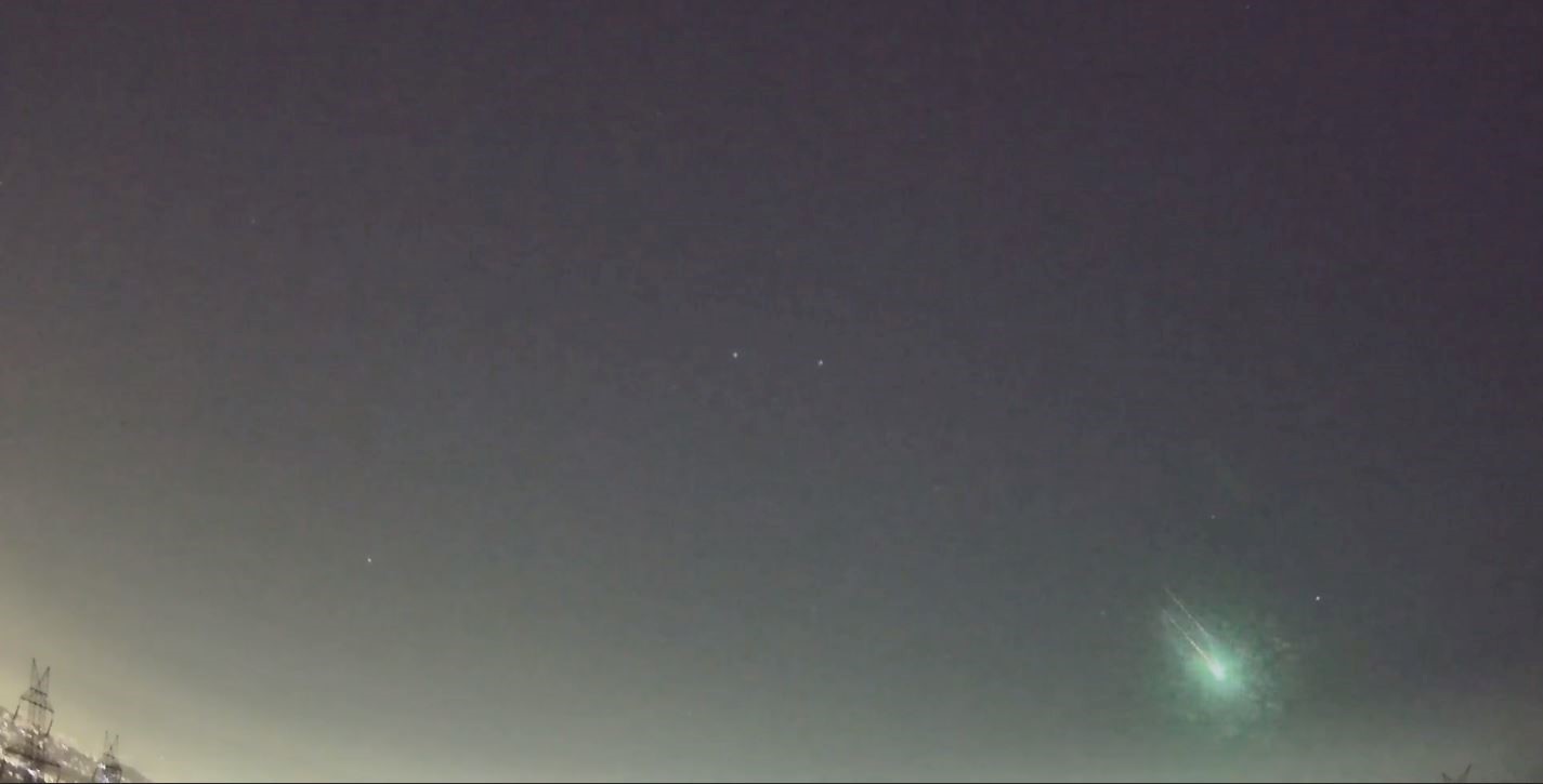 Πτώση μετεωροειδούς μεταξύ Ιωαννίνων και Καλαμπάκας