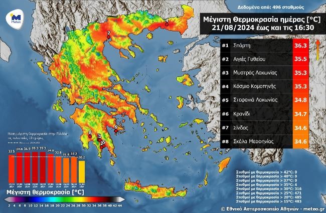 Η πιο δροσερή μέρα των τελευταίων 46 ημερών 