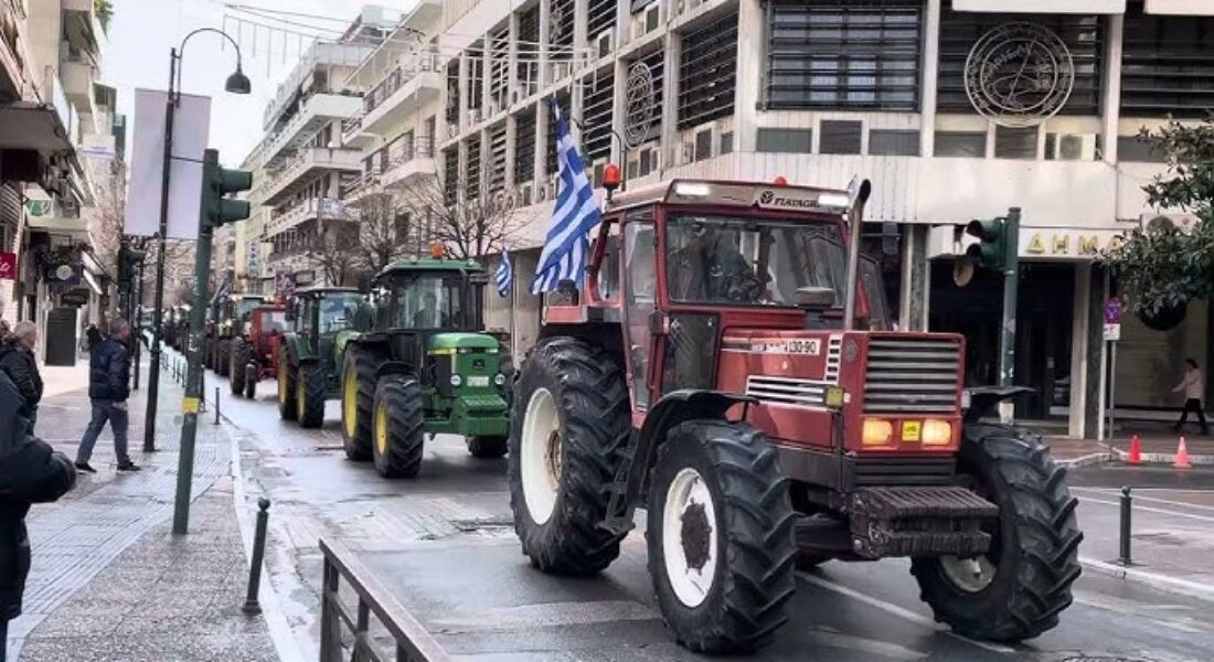 Με τα τρακτέρ σήμερα οι αγρότες στο κέντρο της Λάρισας