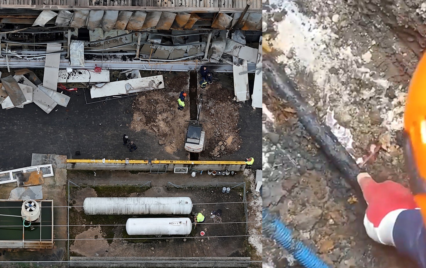 Τουλάχιστον σε τρία σημεία η διαρροή προπανίου