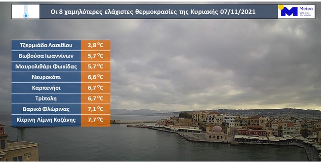 Ελλάδα: Με πολύ κρύο το πρωινό της Κυριακής