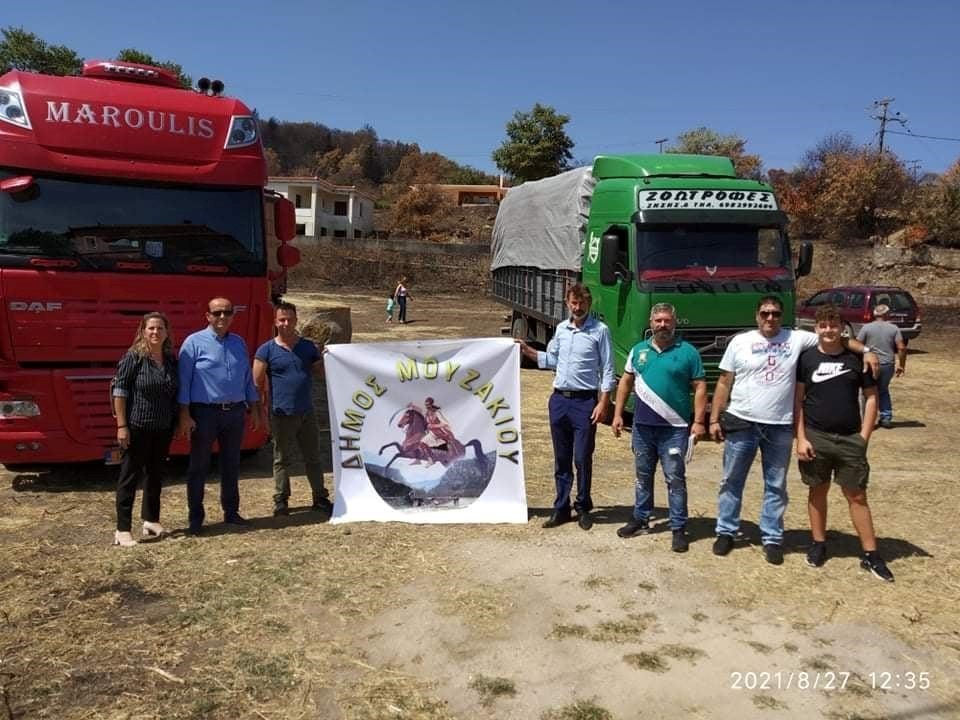 Αποστολή αλληλεγγύης στους κτηνοτρόφους της Εύβοιας