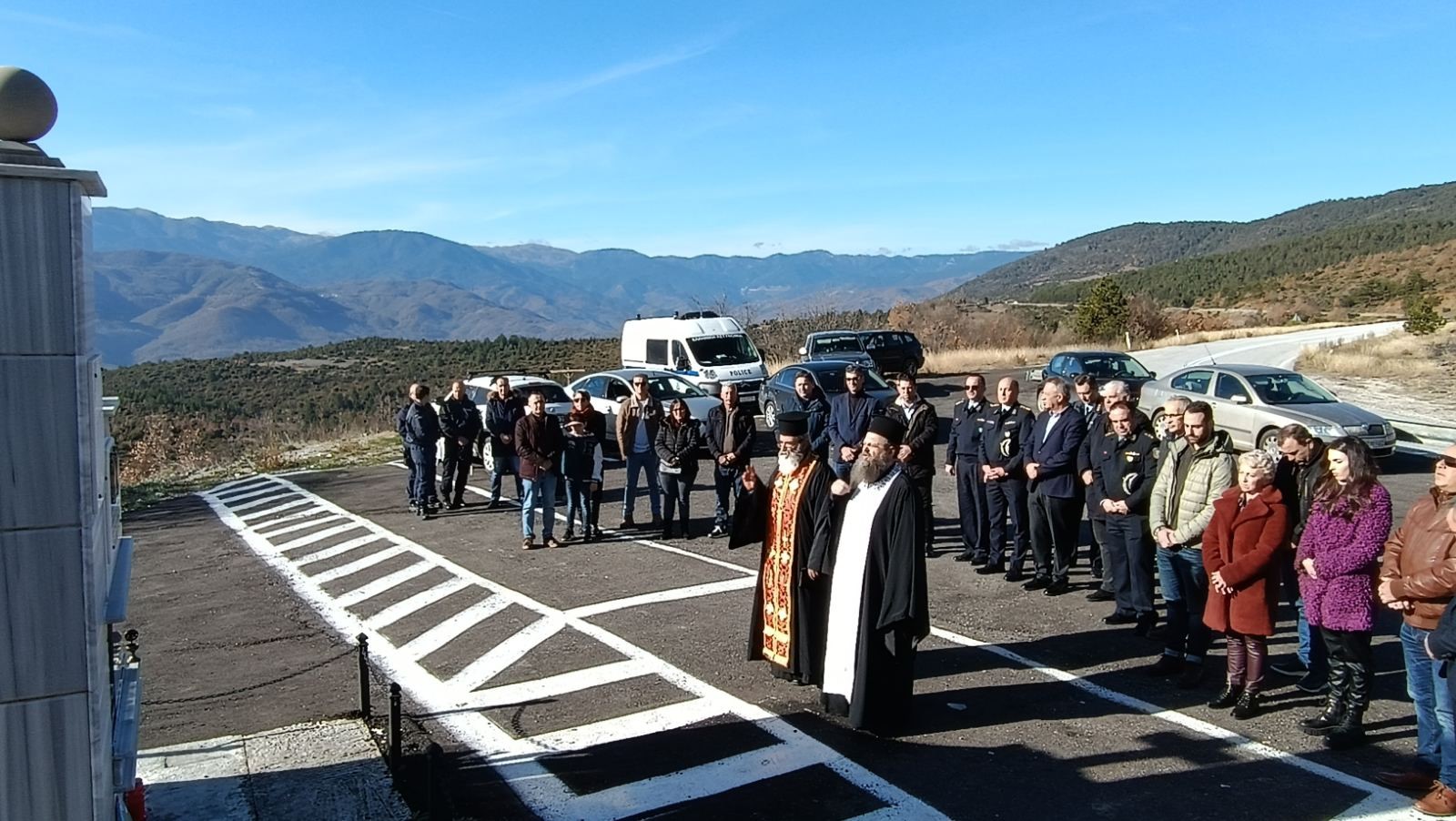 Τρισάγιο στην μνήμη αστυνομικών στην Τρυγόνα Καλαμπάκας