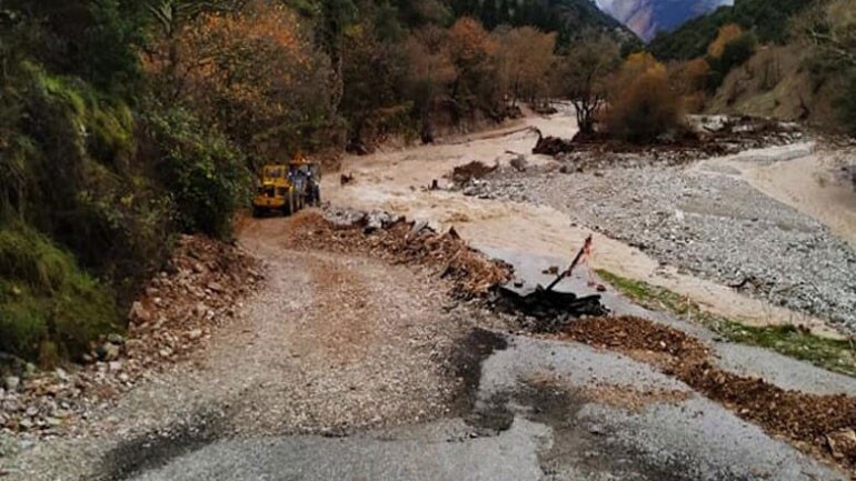 Ζημιές από καθιζήσεις στον Δήμο Λίμνης Πλαστήρα