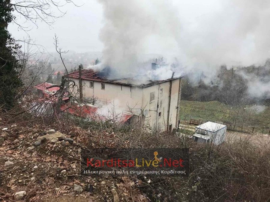 Εκτεταμένες ζημιές υπέστη ξενώνας από πυρκαγιά 