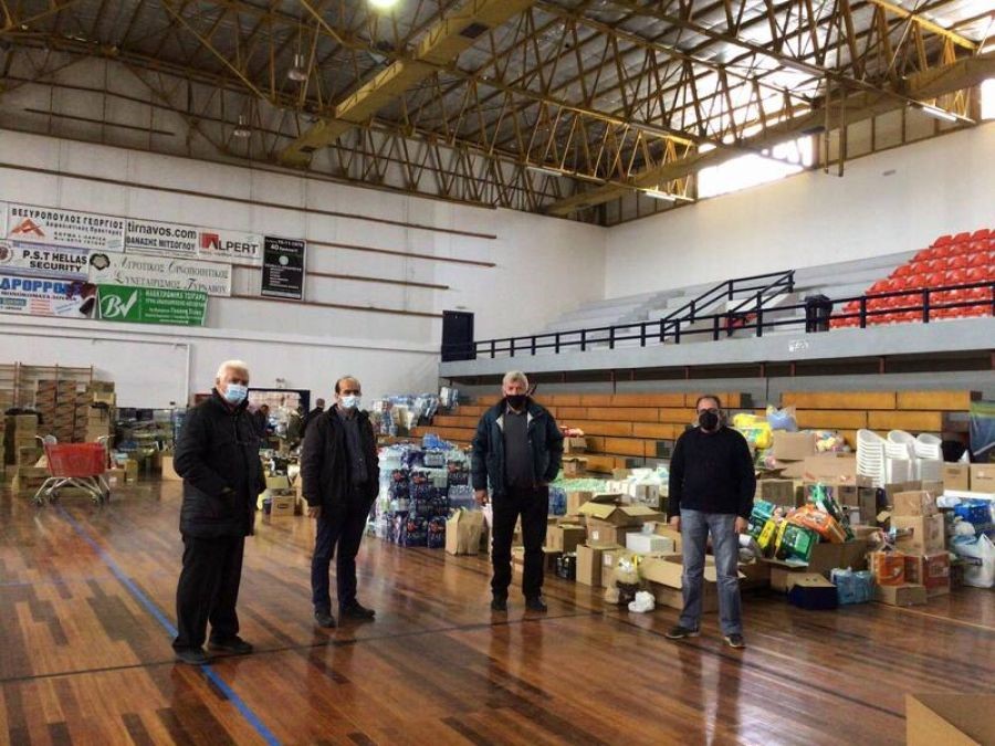 Ανθρωπιστική βοήθεια στους σεισμοπαθείς του Τυρνάβου