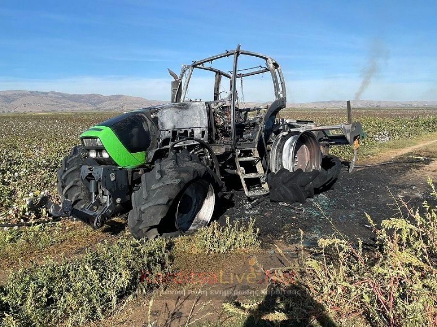 Κάηκε τρακτέρ στην Ιτέα