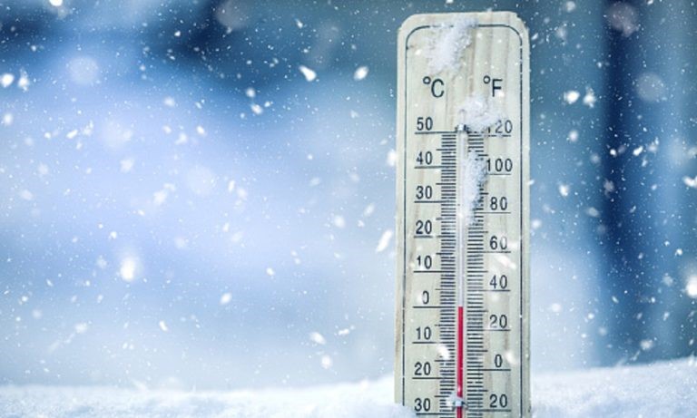 Στους -17.6 °C η ελάχιστη θερμοκρασία το πρωί της Δευτέρας 