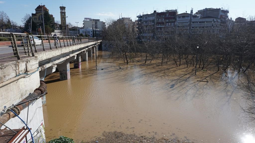 Το αντιπλημμυρικό σύστημα της Λάρισας λειτούργησε