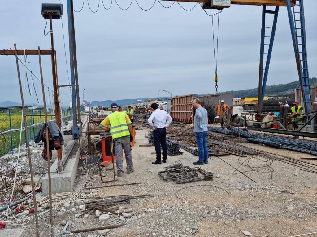 Στο εργοτάξιο του βόρειου Ε65 ο Κώστας Σκρέκας